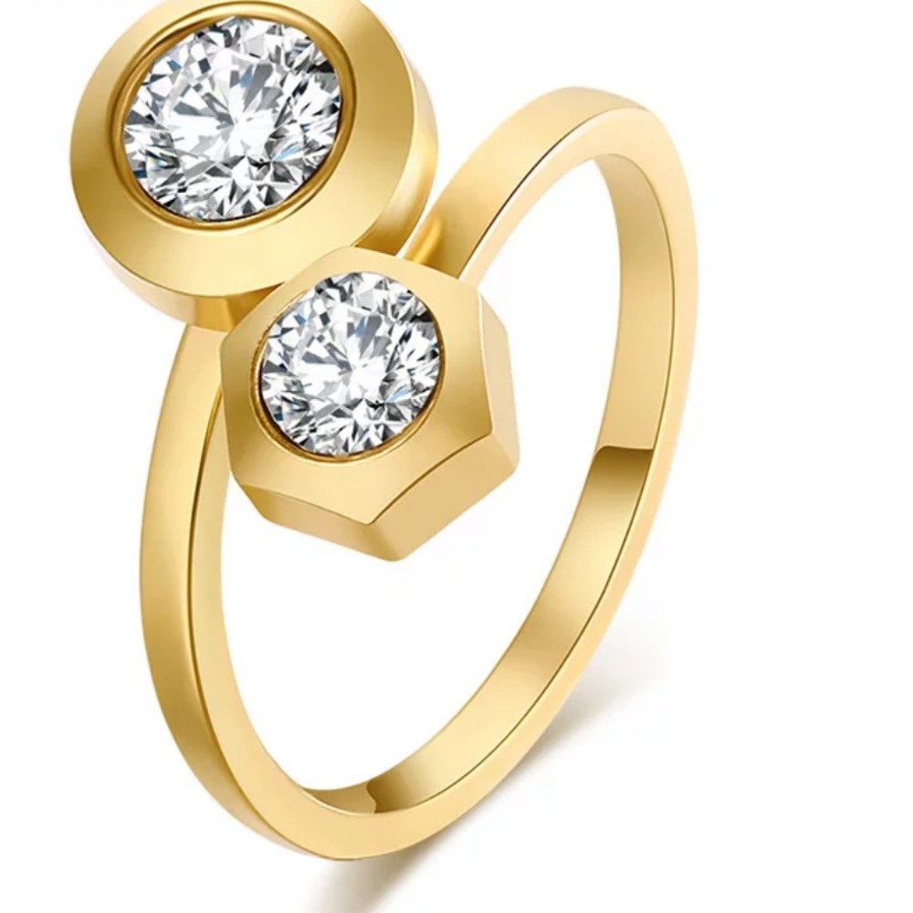 AISHA ♡ SILVER AAA Cubic Zirconia RING Size 9 - Picture 6 of 7